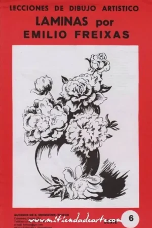 Láminas de dibujo artístico por Emilio Freixas SR06 Flores y plantas Artesanal