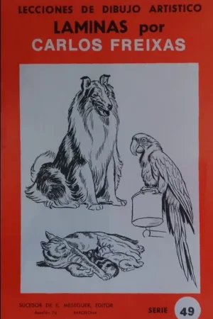 Láminas de dibujo artístico por Emilio Freixas SR49 Animales de compañía Mayoreo