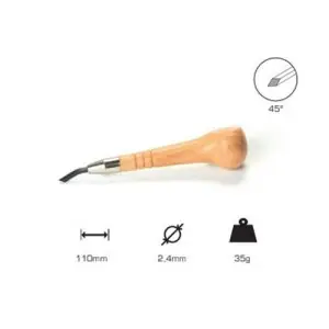 Buril cuadrado 2.4 mm., Mango Champinon. Edición Limitada