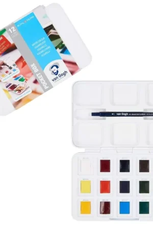Gran Oferta Caja de acuarela 12+3 pastillas Van Gogh
