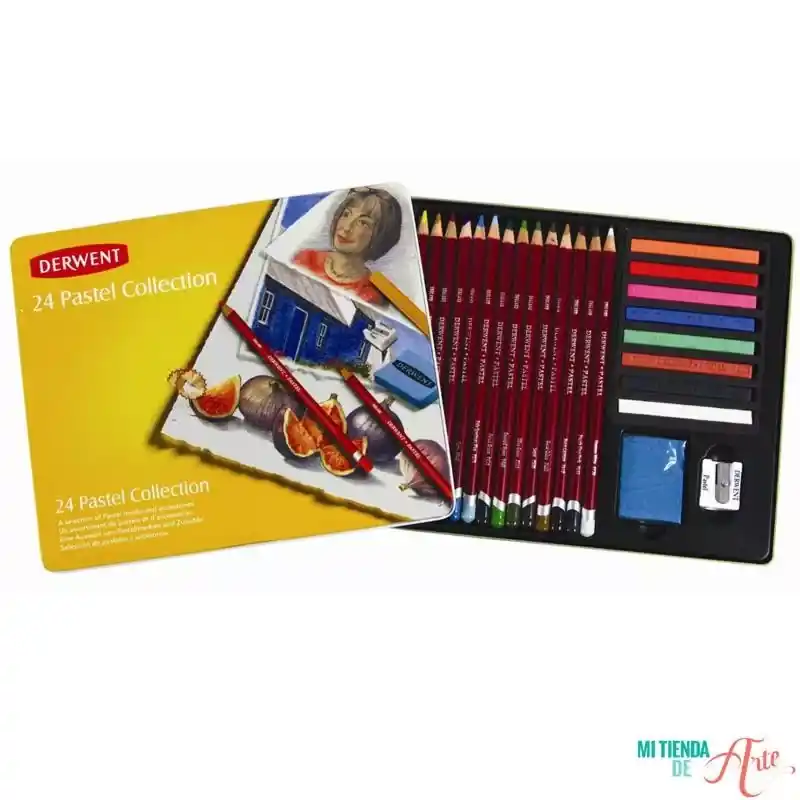 Ordena Ya Caja metálica 24 piezas Pastel Collection Derwent