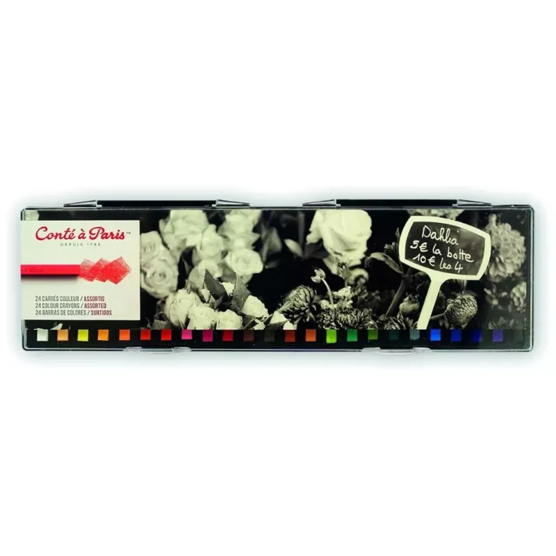 Caja con 24 carrés de color Conté à Paris Solo Por Tiempo Limitado