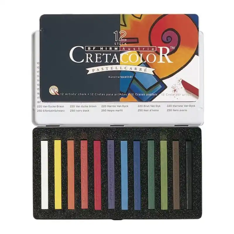 Caja metálica de 12 Pastellcarré Cretacolor Última Oportunidad