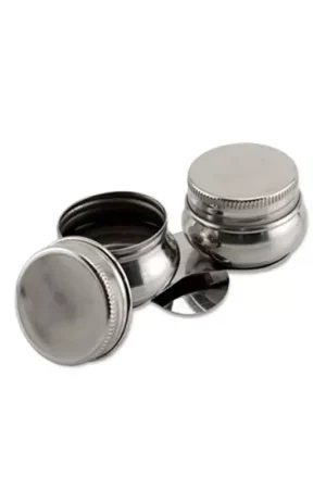 Aceitera dos pocillos metal Art Creation Lujoso