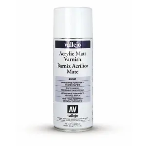 Barniz acrílico mate Vallejo en spray (400 ml) - Protección UV Tendencia