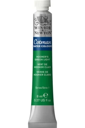 Promoción Exclusiva W&N ACUARELA COTMAN 8ML VERDE HOOKER CLARO Nº314