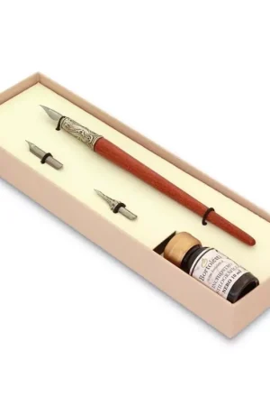 Certificado Set de escritura con pluma de madera Bortoletti