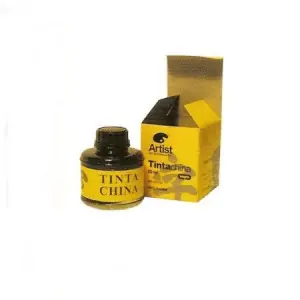 Tinta China Negra, frasco 60 ml. Ordenar Ahora Mismo