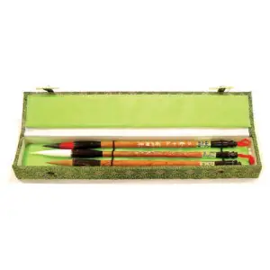 Estuche 3 pinceles mango bambu diferentes pelos Envío Internacional