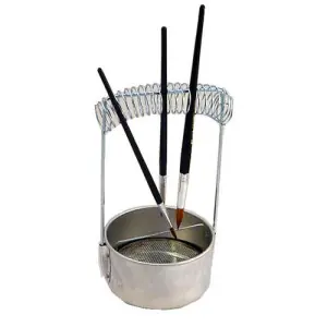 Bote limpiapinceles metalico Económico