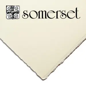 Papel Somerset Velvet Soft White, 300 gr., 76x112 cm. (Blanco suave) Económico