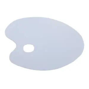 Paleta ovalada de resina acrilica transparente (21x31 cm) Mejor Calidad