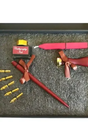 Set caja plumillas y lacre Bruynzeel Exclusivo