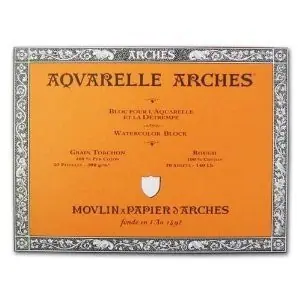 Pago Seguro Acuarela Arches 300 gr, 31x41 cm, G. Grueso, bloc 20 h.