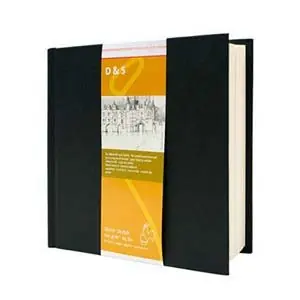 Libro de Bosquejo D&S tapa negra, 140gr, 14x14cm., 80 h A Buen Precio