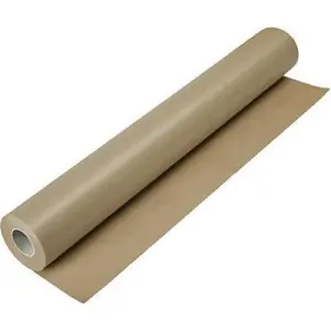Auténtico Rollo Kraft Verjurado Marron, 1x25 mts.