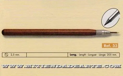 Solo Hoy Punta seca mango de madera  GR-033