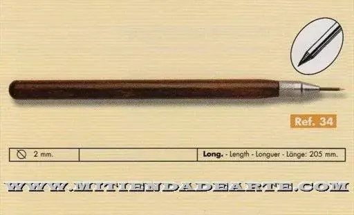 Punta seca mango de madera  GR-034 Solo Hoy