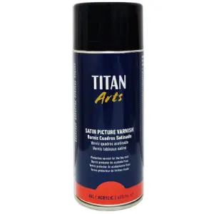 Barniz satinado Titan en spray para cuadros (400 ml) Precio Bajo