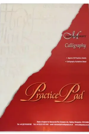 Bloc de papel blanco con lámina guía para Caligrafía Manuscript Promoción