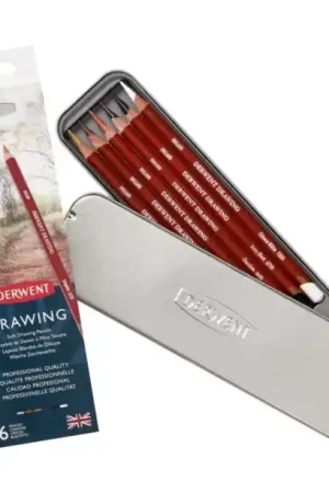 Popular Caja metálica 6 piezas Drawing Derwent