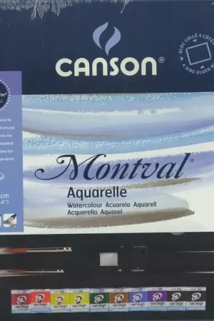 De Moda Set acuarela 10 medias pastillas Montval Canson