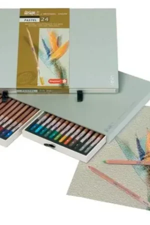 Mejor Calidad Caja Madera de 24 Lápices Pastel Bruynzeel - Sakura