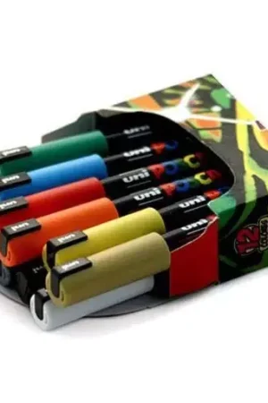 Estuche 12 rotuladores Uni Posca Mania 1MR Compra Hoy