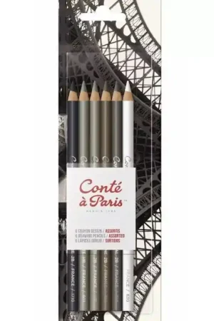 Precio De Oferta Set 6 lápices de dibujo surtidos Conté à Paris