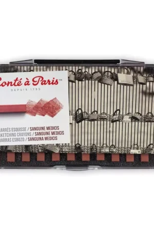 Caja 12 carrés esbozo Sanguina Conté à Paris Exclusivo