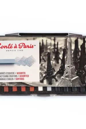 Caja 12 carrés esbozo Surtido Conté à Paris Mayoreo