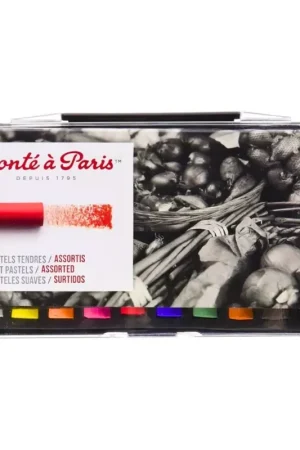 Estuche plástico 10 pasteles redondos surtidos Conté à Paris Máxima Calidad