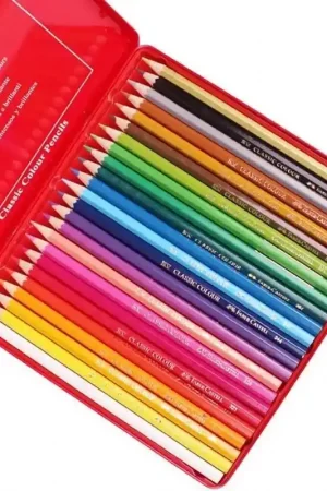 Estuche de Metal 24 lápices de colores Classic Faber-Castell Precio Reducido
