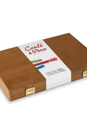 Caja de madera 48 Carrés de colores Conté à Paris Precio De Fábrica