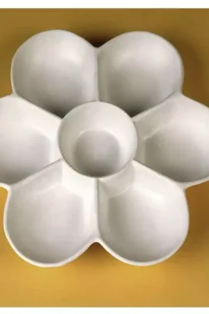 Paleta en flor para técnicas Mixed Media  Lefranc & Bourgeois Hecho A Mano