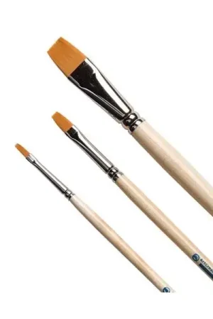 De Moda Set de 3 pinceles planos Art Creation