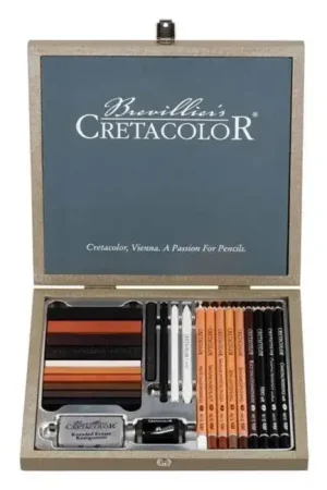 Última Versión Passion Box - Set para dibujar y esbozar 25 piezas Cretacolor