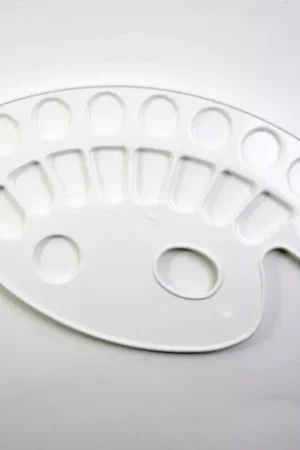 Paleta ovalada con 17 pocillos de plástico Venta Final