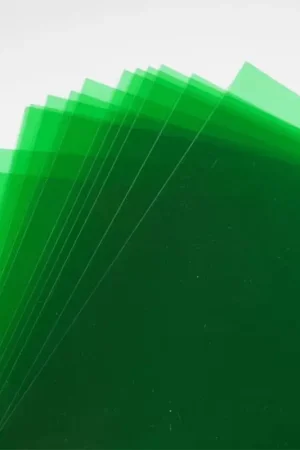 Alta Calidad Set de 10 Hojas de Acetato Verde para Stencil A4