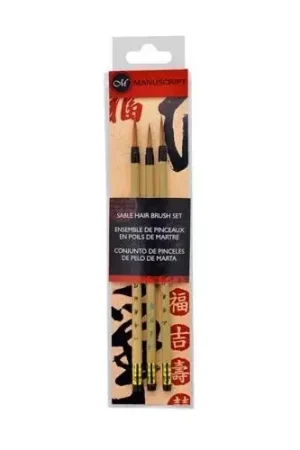 De Moda Set de 3 pinceles Pelo de Marta Manuscript