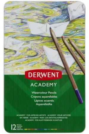 Bestseller Caja metálica 12 lápices Derwent Academy Watercolour