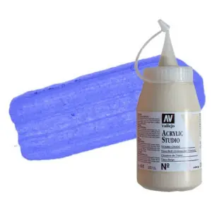 Acrílico Vallejo Studio n. 51 color azul ultramar claro (500 ml) Imprescindible (Must-Have)