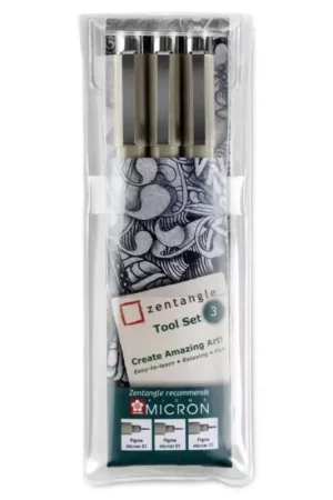 Set de 3 rotuladores Zentangle Sakura Pigma Micron Disponible Ahora