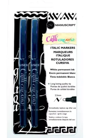 Compra Ahora Estuche 2 Rotuladores Blancos Cursiva Caligráficos