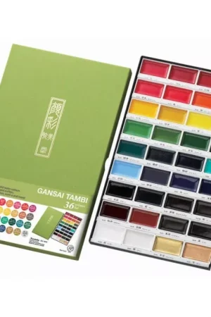 Caja de 36 acuarelas Kuretake Gansai Tambi Última Oportunidad