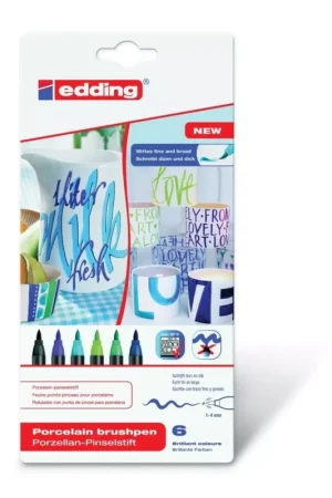 Envío Exprés Set de 6 rotuladores fríos para pocerlana Edding