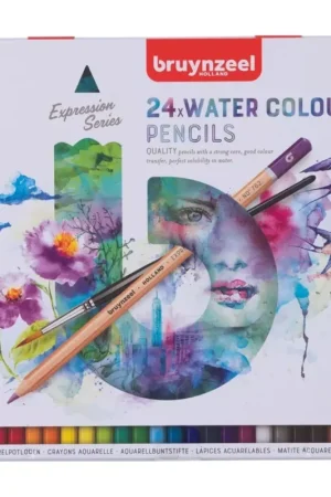 Caja metálica 24 lápices acuarelables Bruynzeel Original
