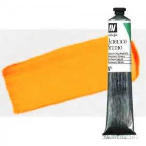 Acrílico Vallejo Studio n. 931 color amarillo dorado fluorescente (58 ml) Últimas Unidades