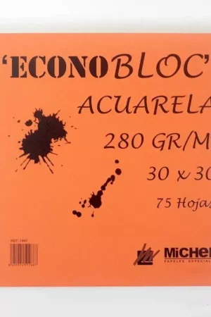 Certificado Bloc de acuarela Econobloc 30x30cm 280g/m²