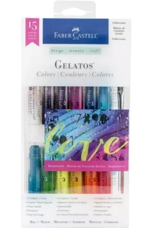 Set 15 piezas Iridescents Gelatos Mix and Match Faber-Castell Oferta Flash
